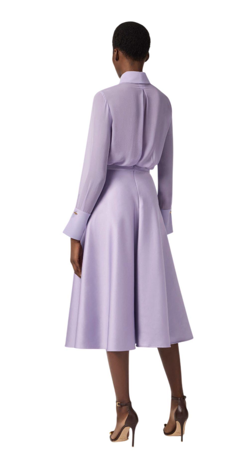 ELISABETTA FRANCHI Gonna Elisabetta Franchi donna GO15661E2EV7 Lilla<BR/> GO15661E2 EV7 