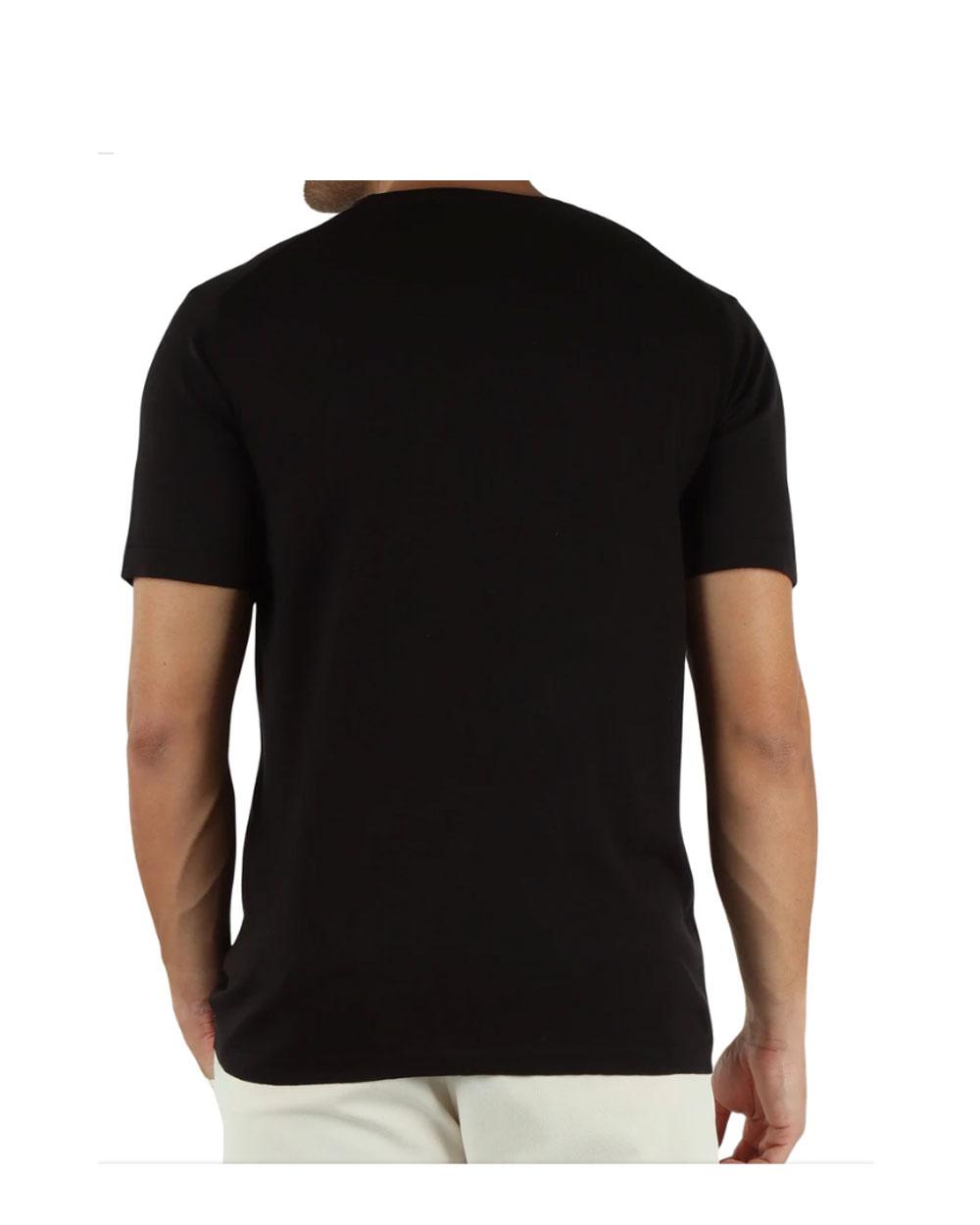 DANIELE ALESSANDRINI T-shirt Daniele Alessandrini uomo DUMC0001YSE0001 nera seta e cotone<BR/> DUMC0001YSE0001 9000 