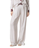 Pantalone PINKO donna RUTH 106203A31K Fantasia gamba dritta viscosa zip bottone