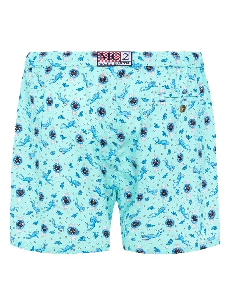 MC2 SAINT BARTH Costume MC2 Saint Barth uomo FOUTASJN02055H1061 verde acqua orologi sub LIGHTINGMICRO01756H 56 