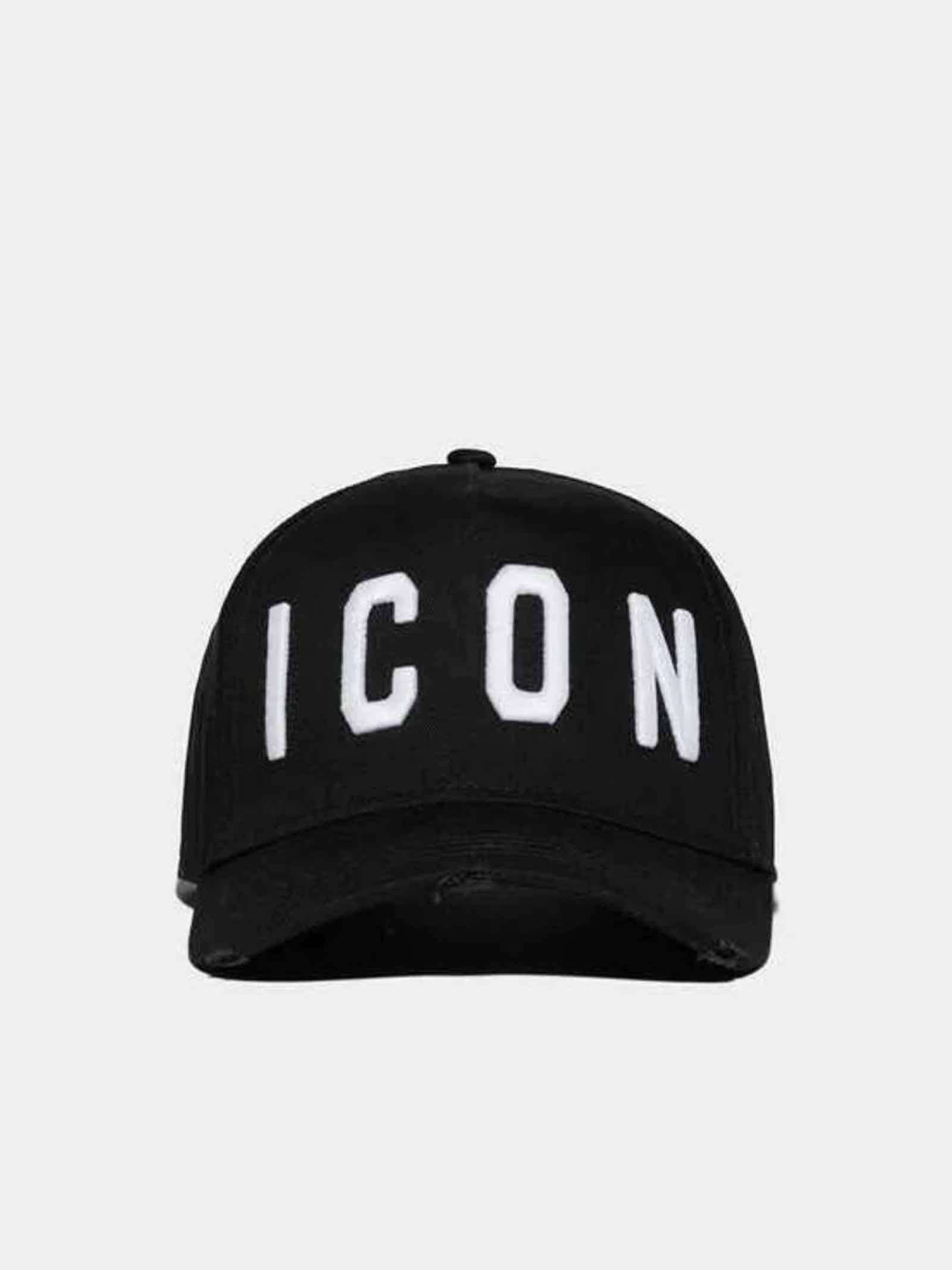 DSQUARED2 Cappello Dsquared2 uomo BCM400105C00001M063 nero logo lettering ricamo BCM400105C00001 M063 