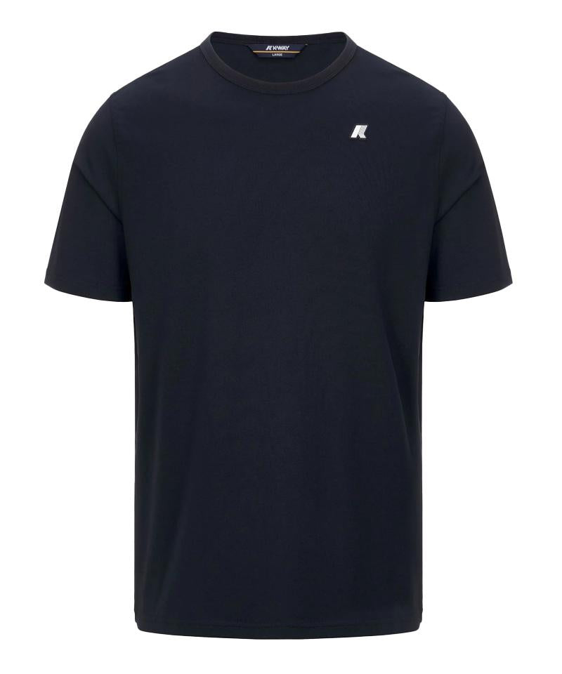 K-WAY T-shirt K-way uomo K71349W K89 blu adame light stretch K71349W K89 