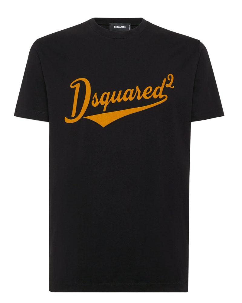 DSQUARED2 T-shirt Dsquared2 uomo S74GD1394D20020 nera Cool fit velver logo	<BR/> S74GD1394D20020 900 