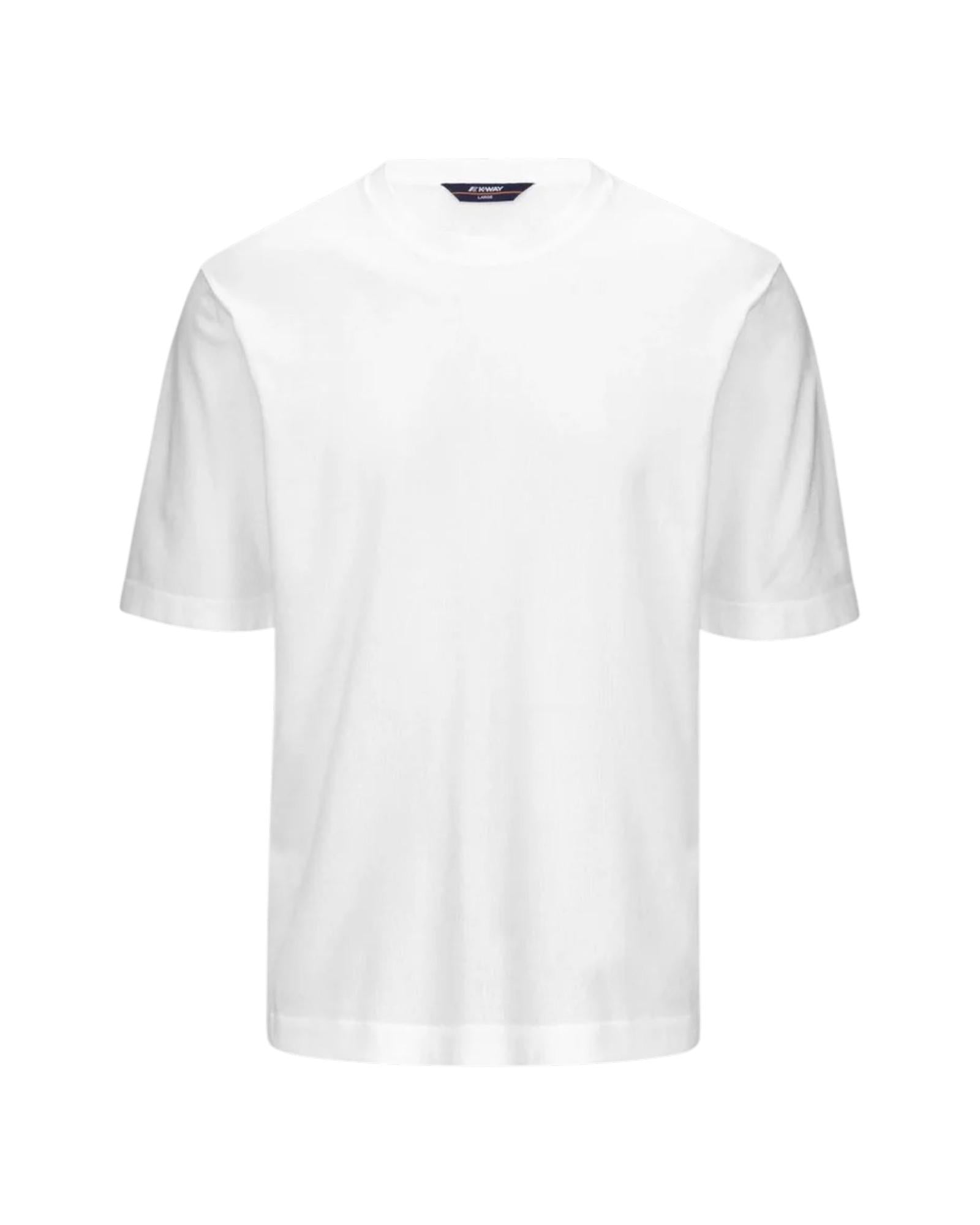 K-WAY T-shirt K-WAY uomo K4126SW 1 Bianco K4126SW 1 