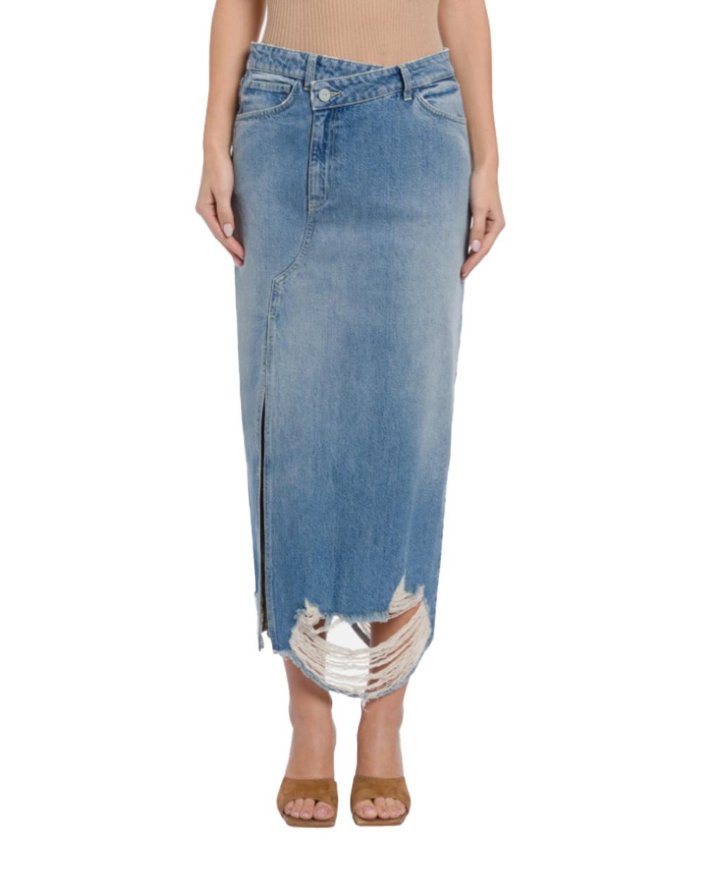 DONDUP Gonna DONDUP donna G610DF0283DMB5 Denim G610DF0283DMB5 800 
