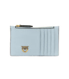 Pinko Women's Card Holder 100251A0F1 Light Blue Heron