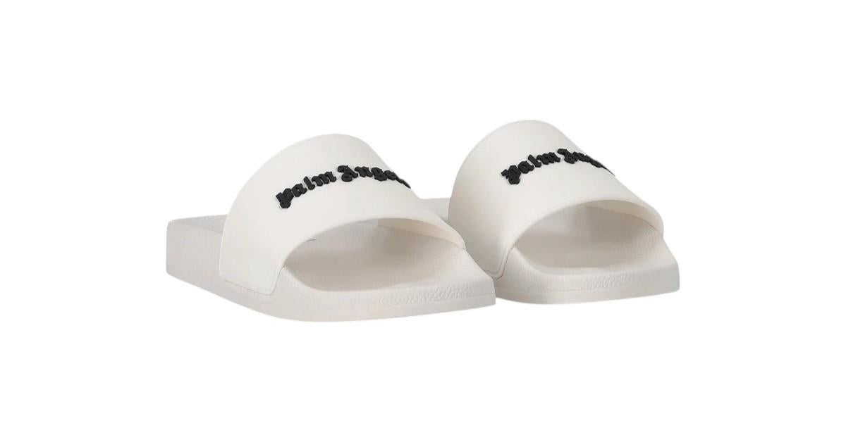 PALM ANGELS Ciabatte Palm Angels unisex PMIC017S26MAT0040 310 Classic Big Logo Bianco<BR/> PMIC017S26MAT004 0310 