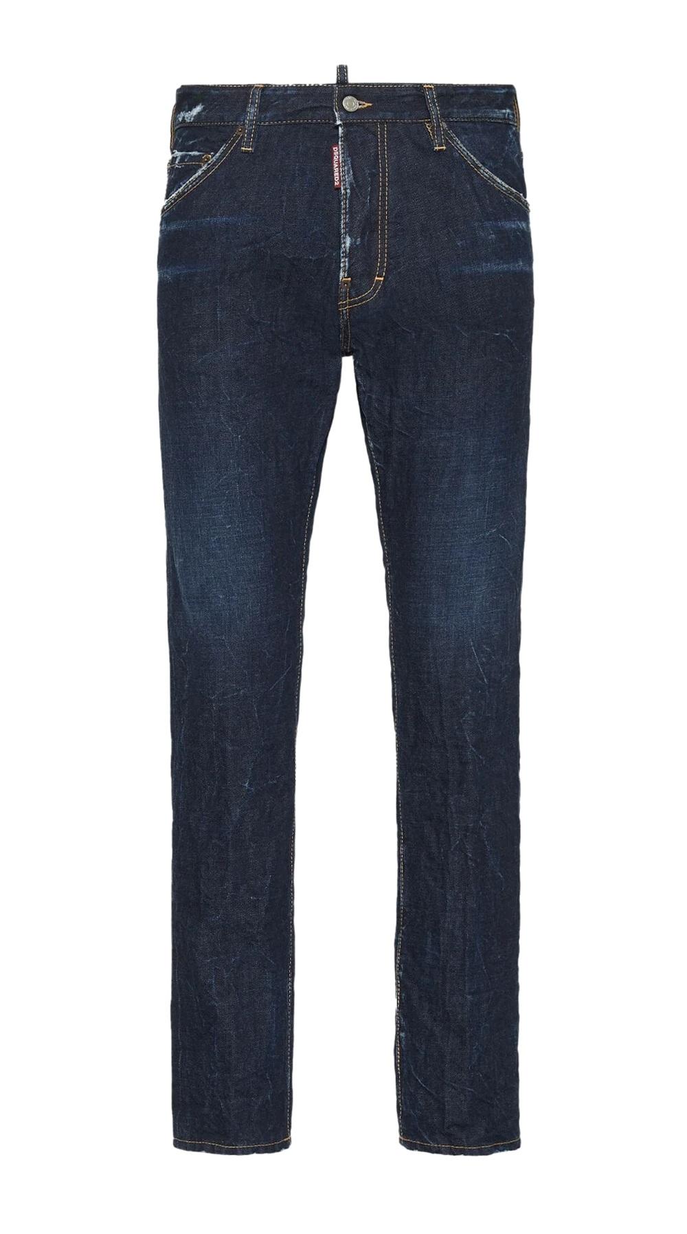 DSQUARED2 Jeans Dsquared2 uomo S71LB1706D30011470 Blu scuro denim slim S71LB1706D30011 470 