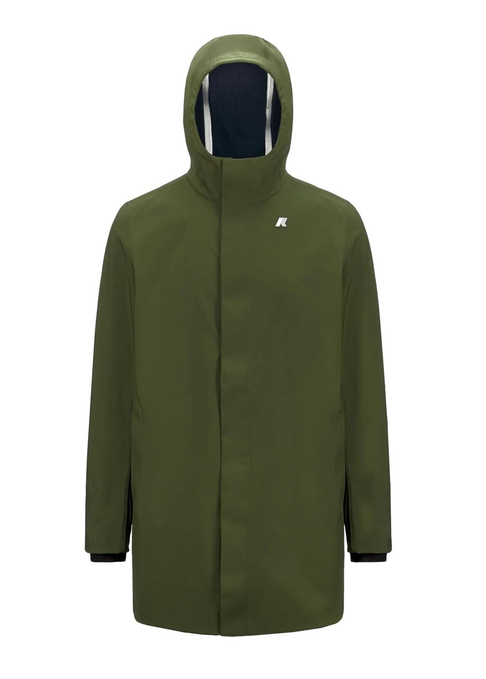 K-WAY Giubbino K-way uomo K7126UWAF0 marlyn bonded verde fitting slim K7126UW AF0 