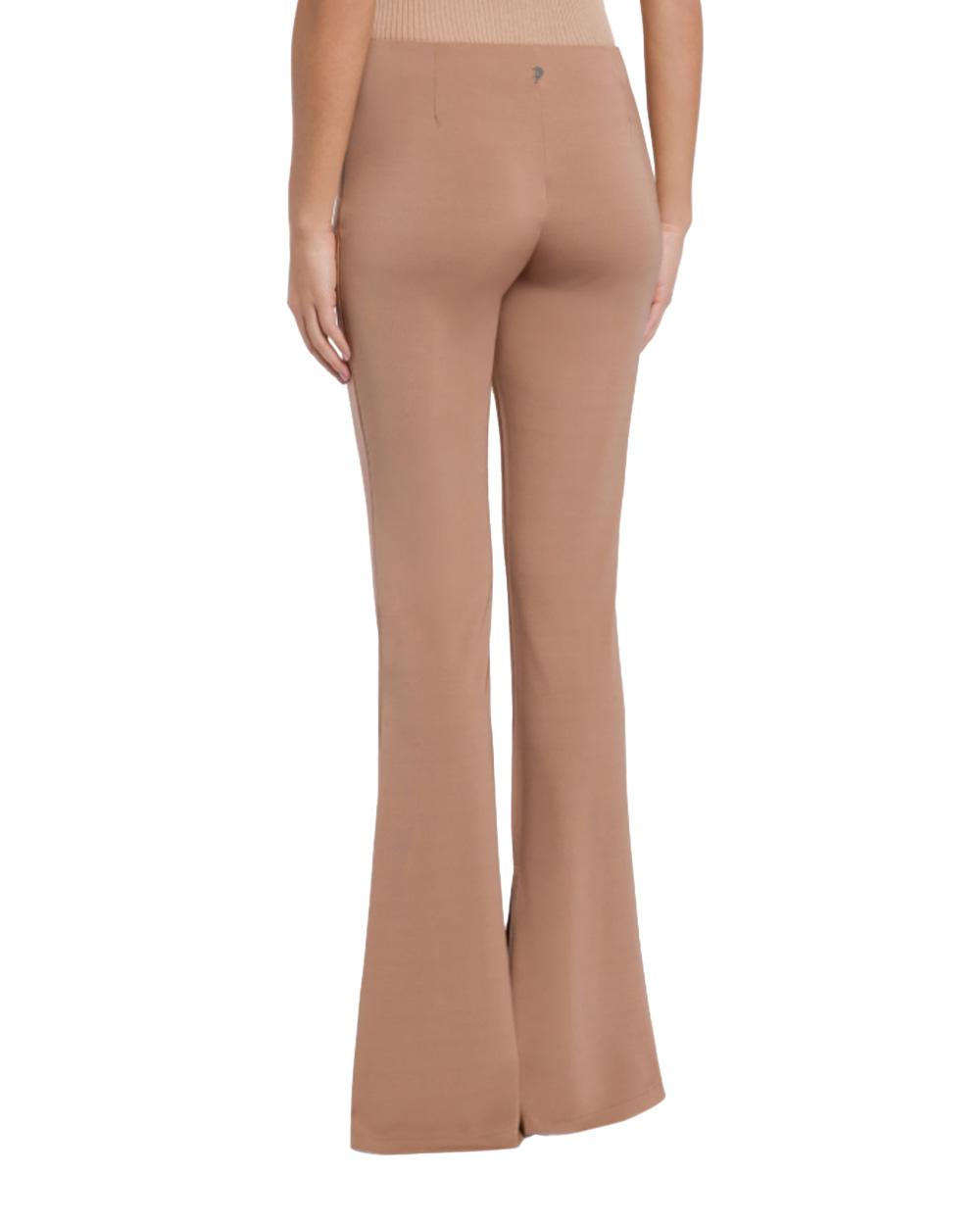 DONDUP Pantalone DONDUP donna slim DP878JS0316D Cammello viscosa slim ampia apertura DP878JS0316D 706 