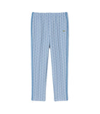 Pantalone Lacoste uomo XH1440 celeste monogram jacquard