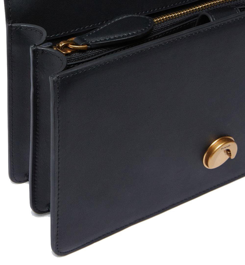 PINKO Borsa Pinko Classic Love bag one simply nera oro logo birds 100941A0F1 Z99Q 