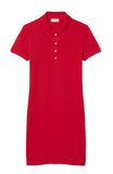 Lacoste women's dress EF5473 ZBG red piqué