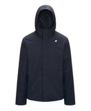 Giubbino K-way uomo K8133DWAL9 Jacko Twill Marmotta Blu con cappuccio