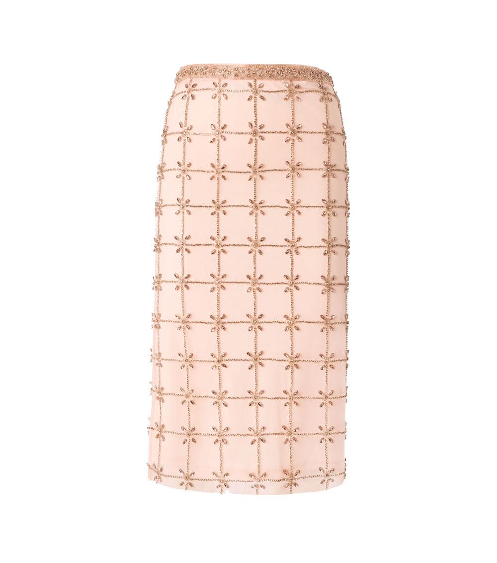 PINKO Gonna donna Pinko 106031A32B rosa longuette tulle cristalli<BR/><BR/> 106031A32B ZN6 