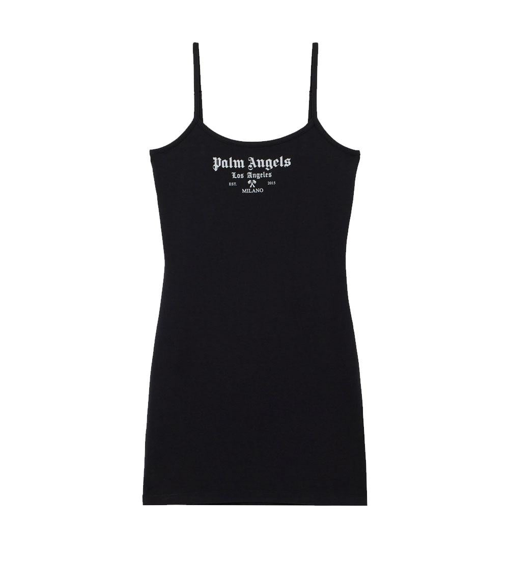 PALM ANGELS Abito Palm Angels donna PWDH009S26JER001 nero mini aderente Milan LA PWDH009S26JER001 1003 