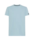 RRD Men's T-shirt 26221 Doticon Shirty Light blue micro piqué stretch cotton regular fit
