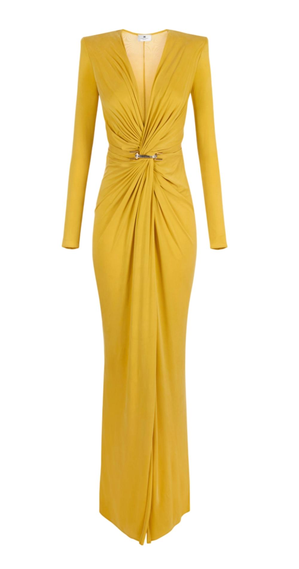 ELISABETTA FRANCHI Abito Elisabetta Franchi donna ABR2961EV4 Red Carpet Giallo<BR/> ABR2961 EV4 