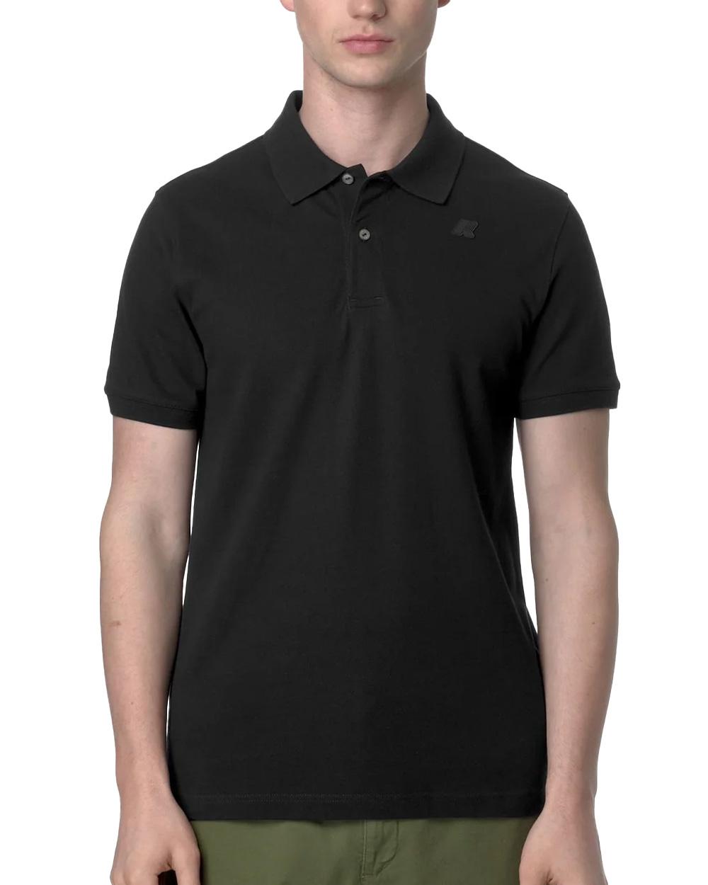 K-WAY Polo K-WAY uomo K5127BW AMEDEE PIQUE SLIM Nera K5127BW USY 