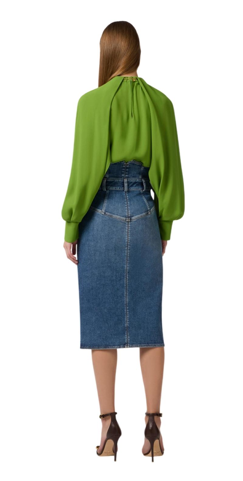 ELISABETTA FRANCHI Camicia Elisabetta Franchi donna CA12961E2EV3 Aloe<BR/> CA12961E2 EV3 