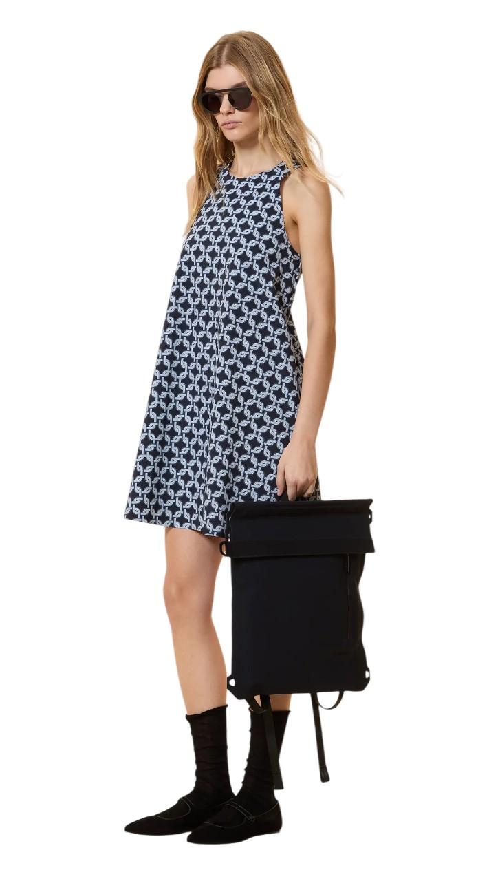 RRD Abito RRD donna 26810 60 Lace Trapeze Wom Dress fantasia Nero<BR/> 26810 60 