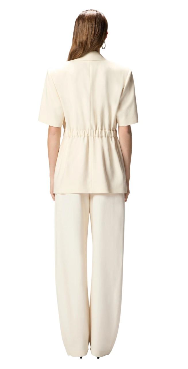 PINKO Giacca Pinko donna 106912A2W6 C00 Assago in viscosa frisottina Bianco Crema 106912A2W6 C00 