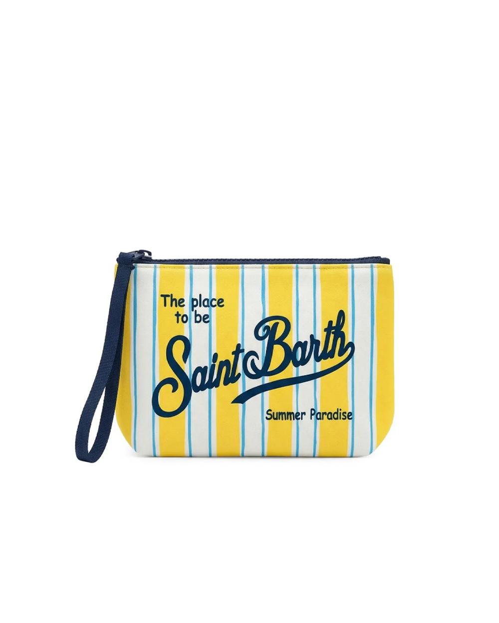 MC2 SAINT BARTH Pochette MC2 SAINT BARTH uomo ALINE STRIPES ALIN00103281L Gialla ALIN00103281L 9136 