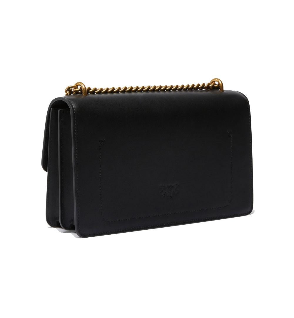 PINKO Borsa Pinko Classic Love bag one simply nera oro logo birds 100941A0F1 Z99Q 