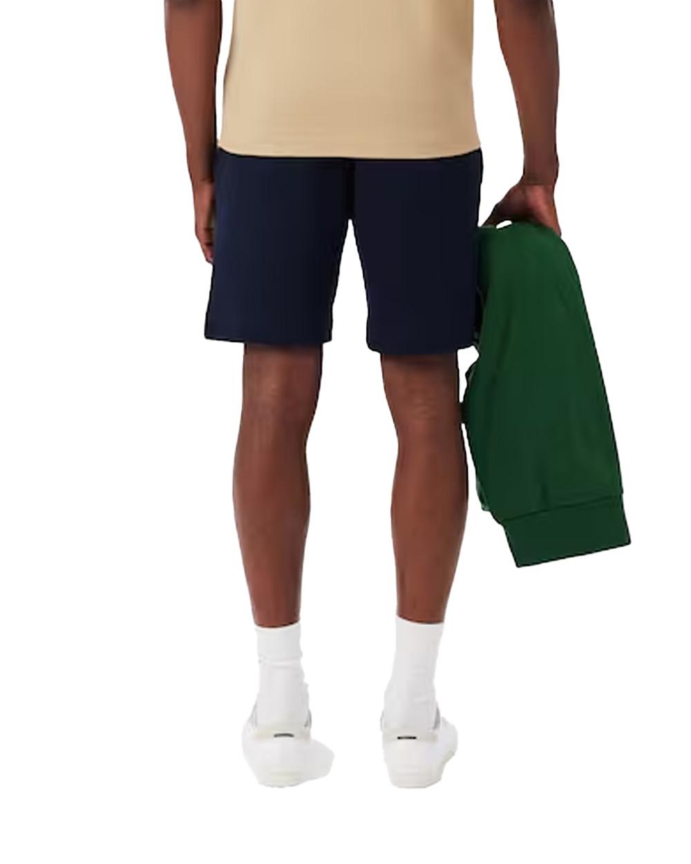 LACOSTE Bermuda LACOSTE uomo GH9860 Blu coulisse taglio dritto tasche coccodrillo GH9860 166 