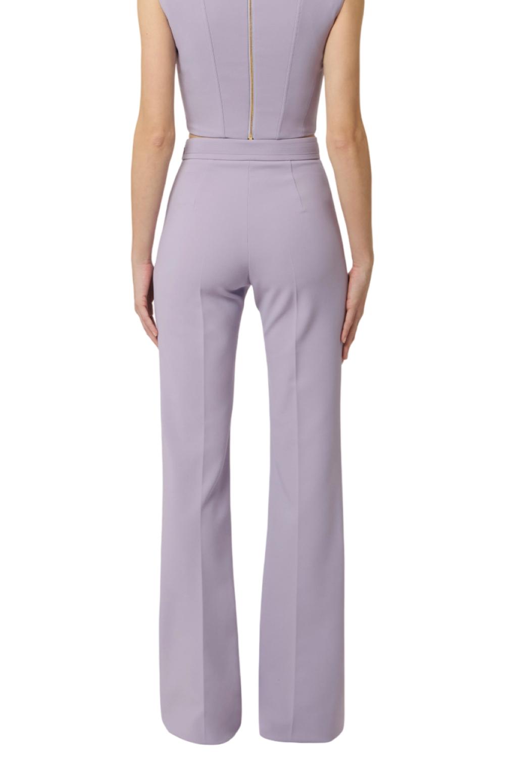 ELISABETTA FRANCHI Pantalone Elisabetta Franchi donna PA17161E2EV7 Essential Collection Lilla<BR/> PA17161E2 EV7 