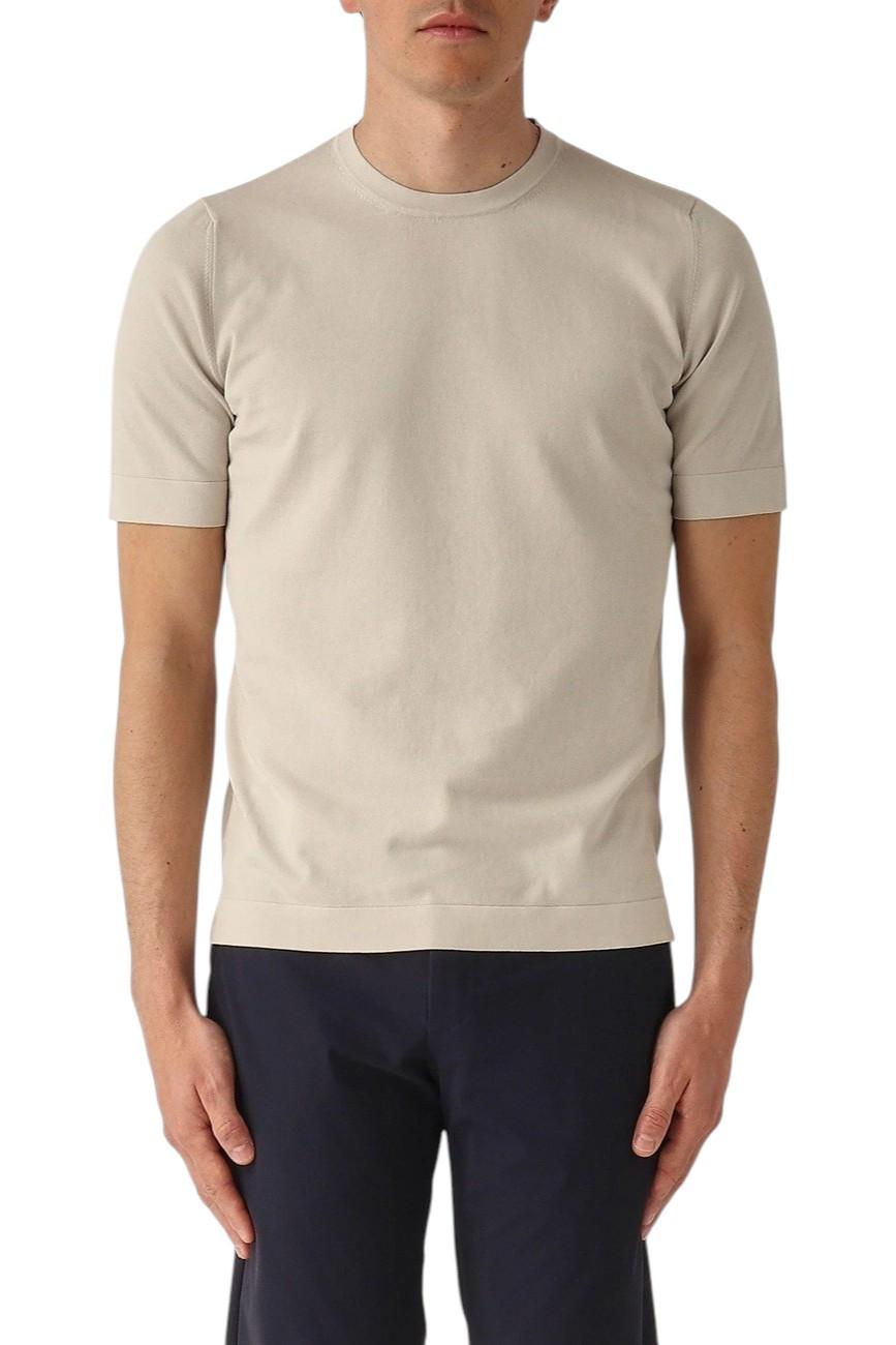 GRAN SASSO T-shirt Gran Sasso uomo 4316821820 011 Sapio in maglia cotone organico Beige<BR/> 4316821820 011 