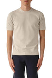 Gran Sasso Men's T-shirt 4316821820 011 Sapio in Organic Cotton Knit Beige