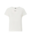 T-shirt PINKO donna 100373A34F Bianca cotone girocollo manica corta