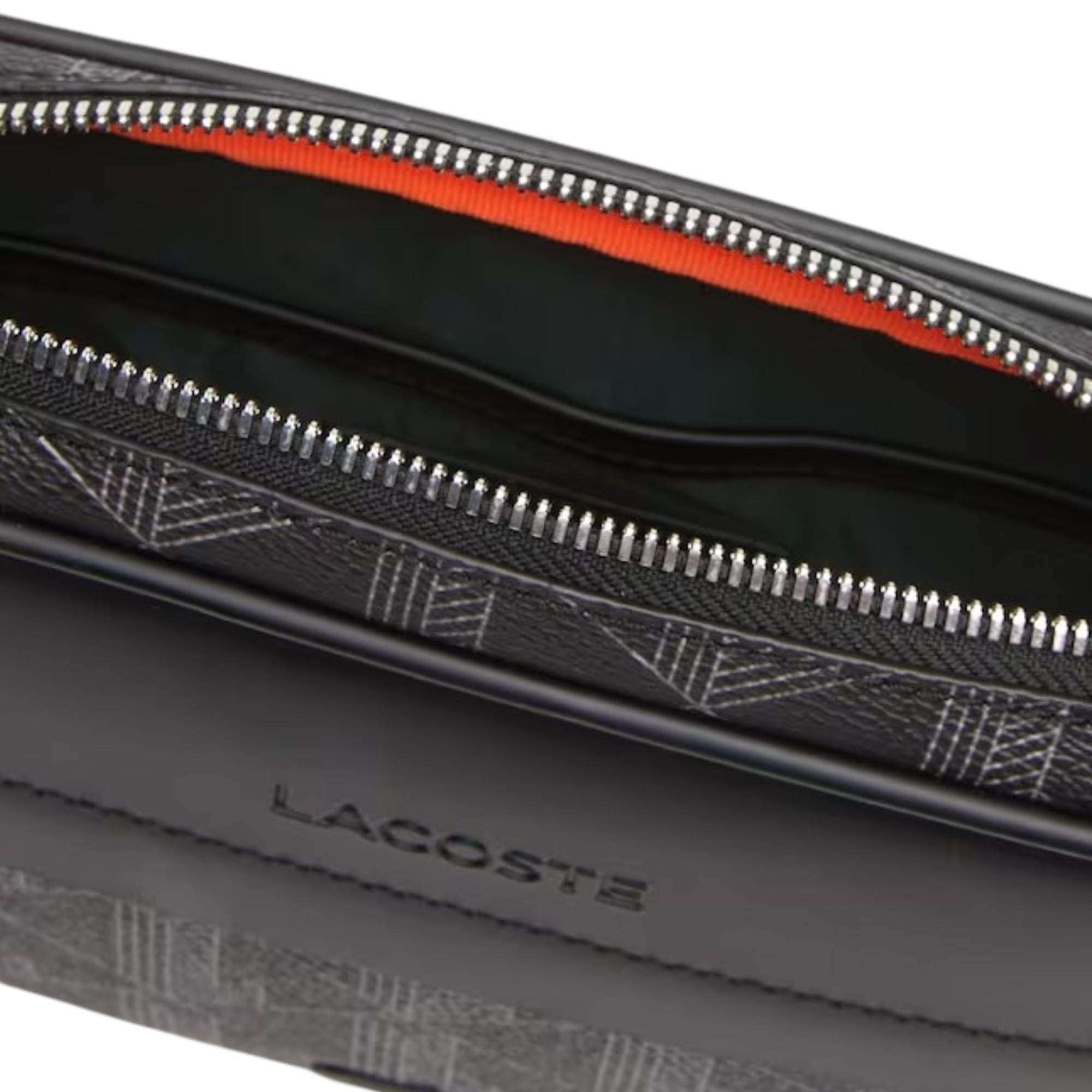 LACOSTE Marsupio LACOSTE uomo NH4004LX H45 Nero Monogram NH4004LX H45 