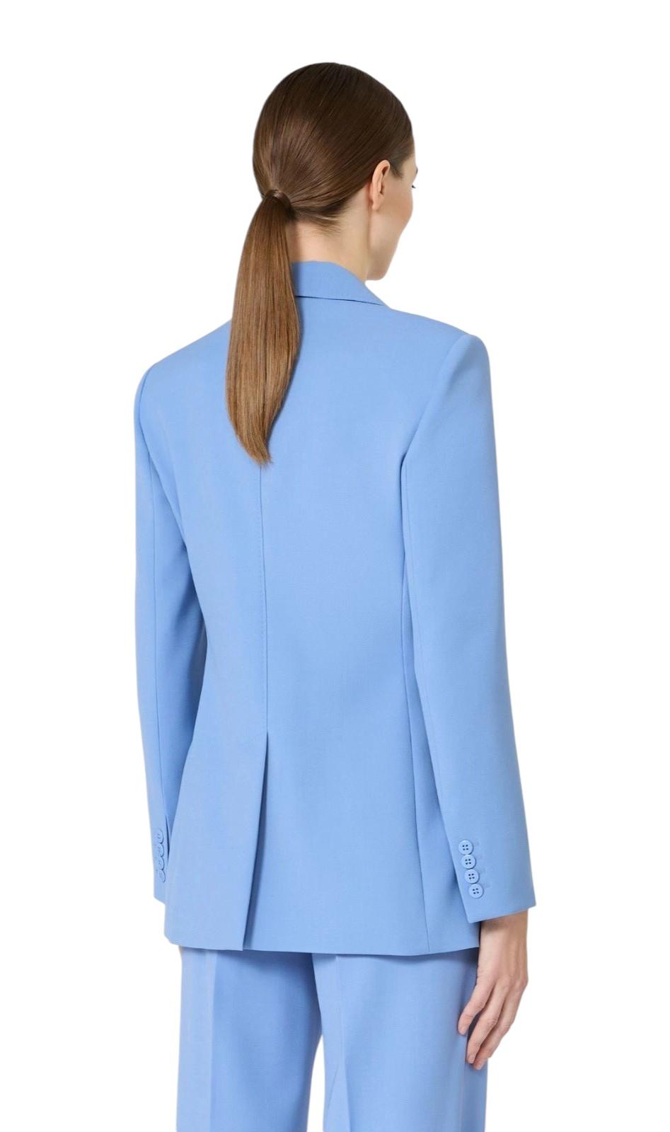 STUDIO Blazer Studio donna 2616041061600 011 Grembo sfiancato in crêpe di lana Azzurro<BR/> 2616041061600 011 