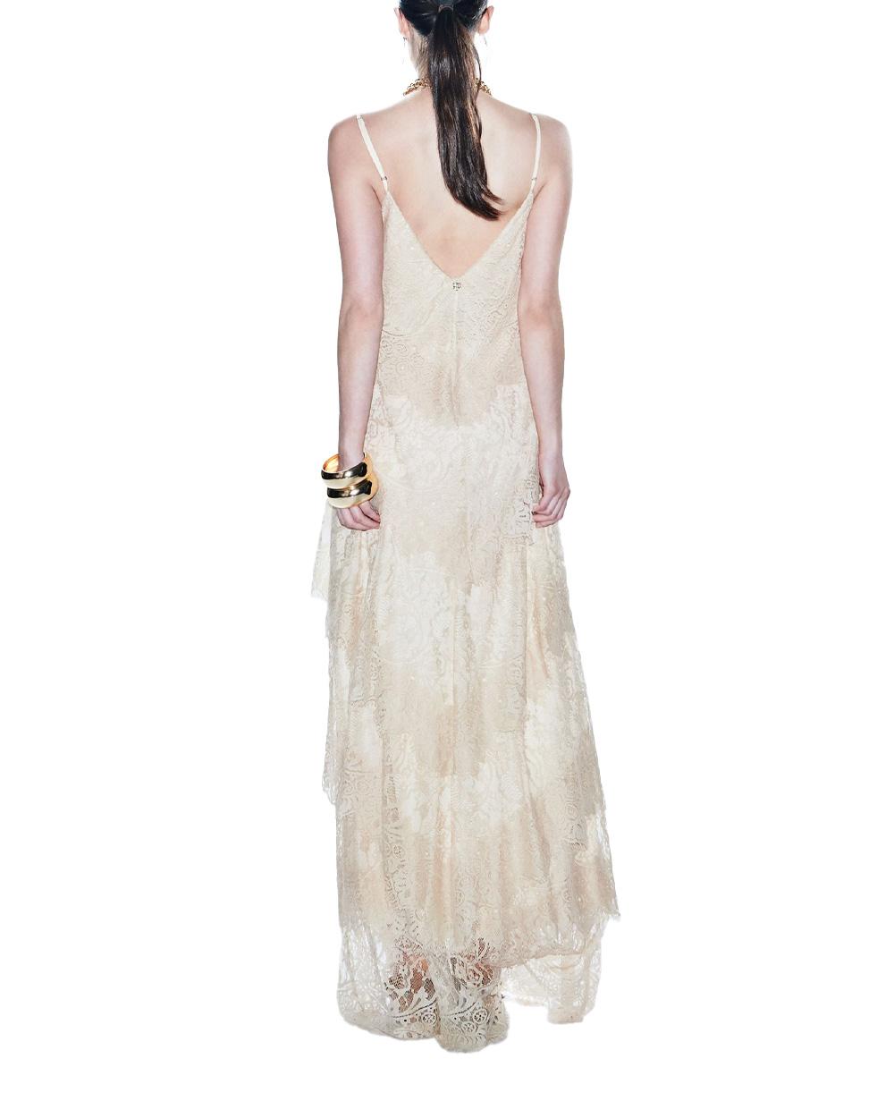 ANIYE  BY Abito ANIYE BY SILVA donna 185276 Bianco ricami all over pizzo baòze 185276 02485 