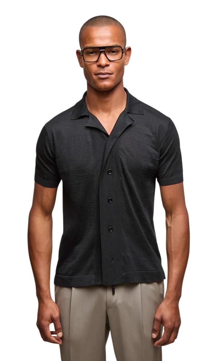 L.B.M. 1911 Maglia L.B.M. 1911 uomo 638669026 6 collo a camicia Grigio<BR/> 638669026 6 