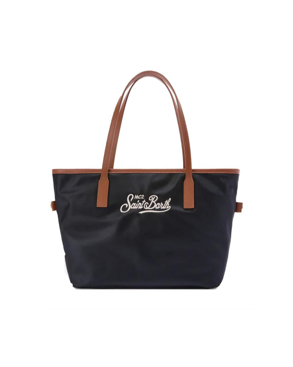 MC2 SAINT BARTH Borsa MC2 SAINT BARTH donna City Medium CB000400288L Nera tasca interna zip doppi manici<BR/> CB000400288L 0018 