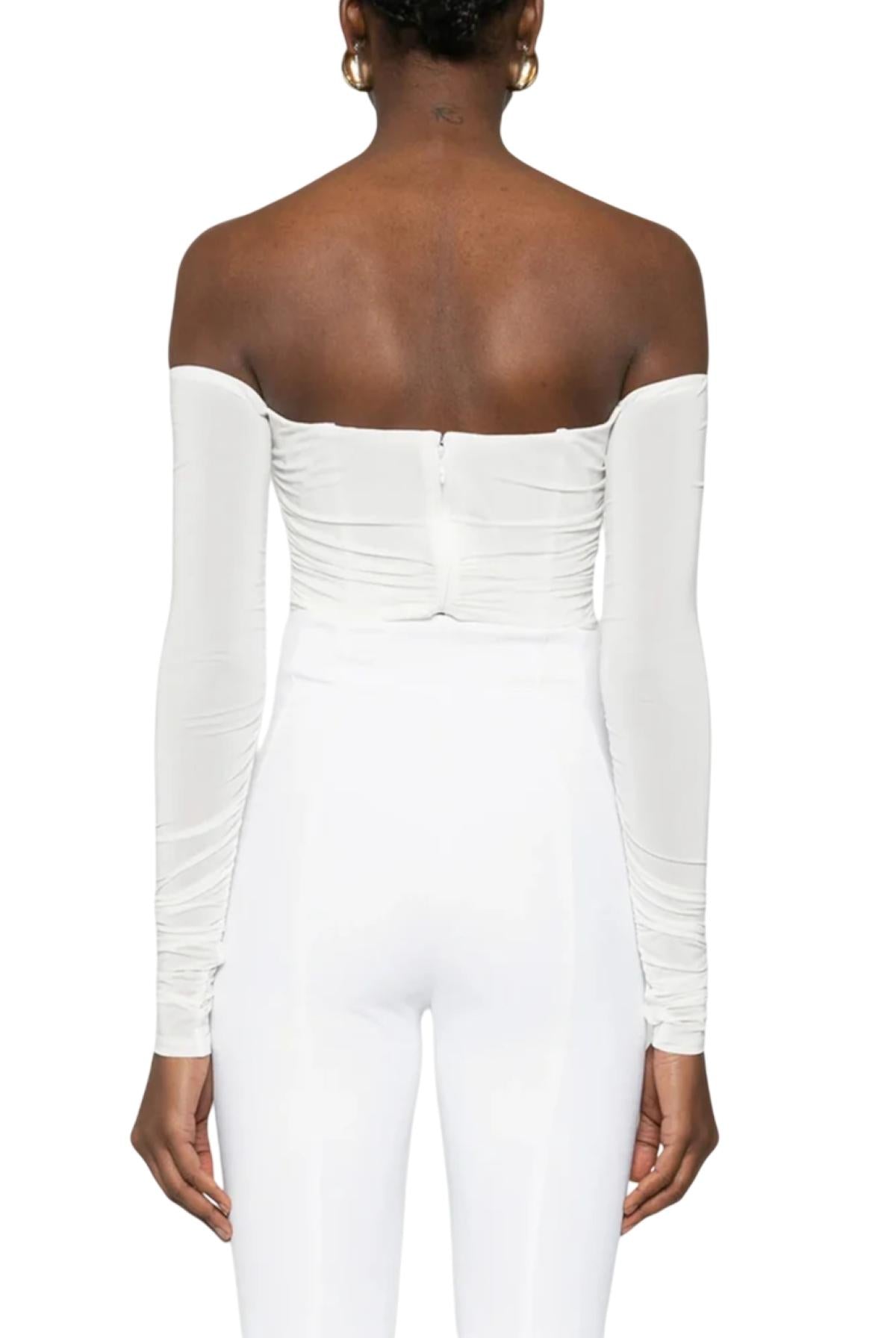 ELISABETTA FRANCHI Body Elisabetta Franchi donna BO01561E2360 The Club Avorio<BR/> BO01561E2 360 