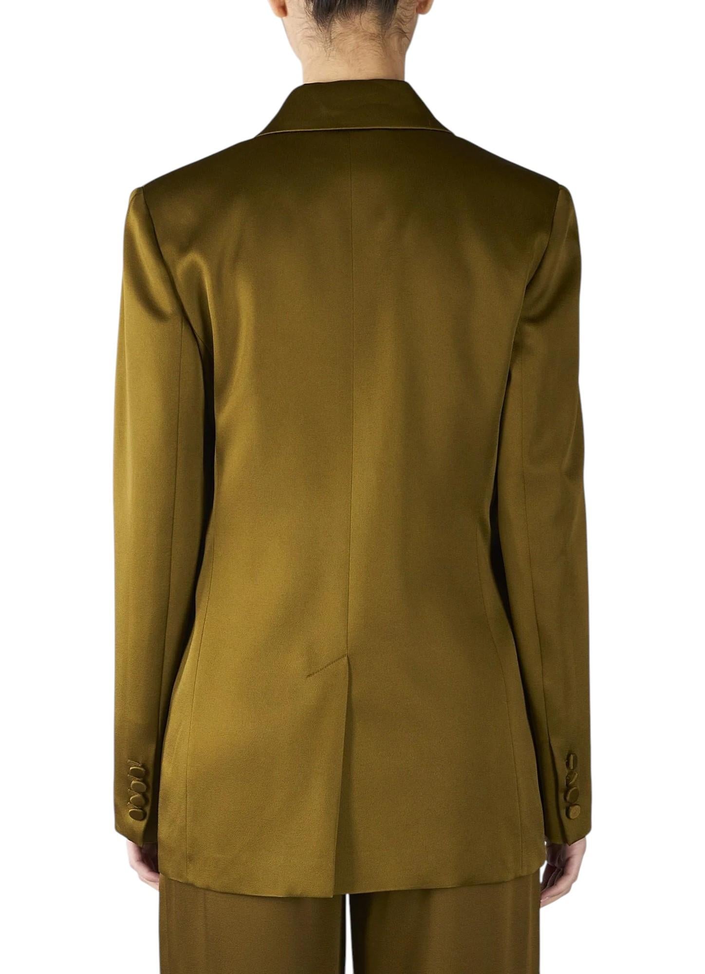 STUDIO Blazer Studio donna 2616041023600 056 Albino in envers satin Verde olio<BR/> 2616041023600 056 
