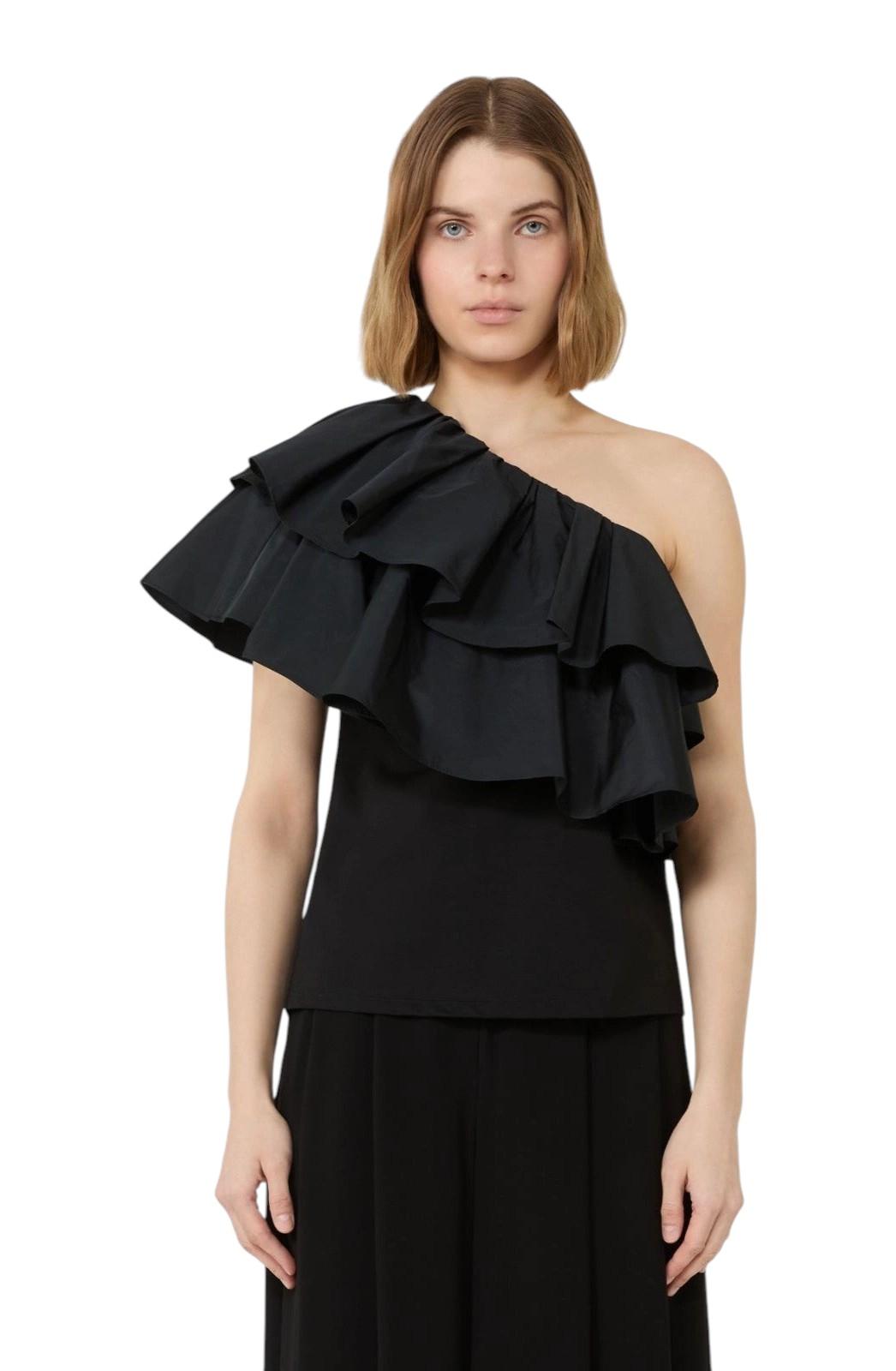 STUDIO Top Studio donna 2616941014600 005 Orca couture in jersey di cotone Nero<BR/> 2616941014600 005 
