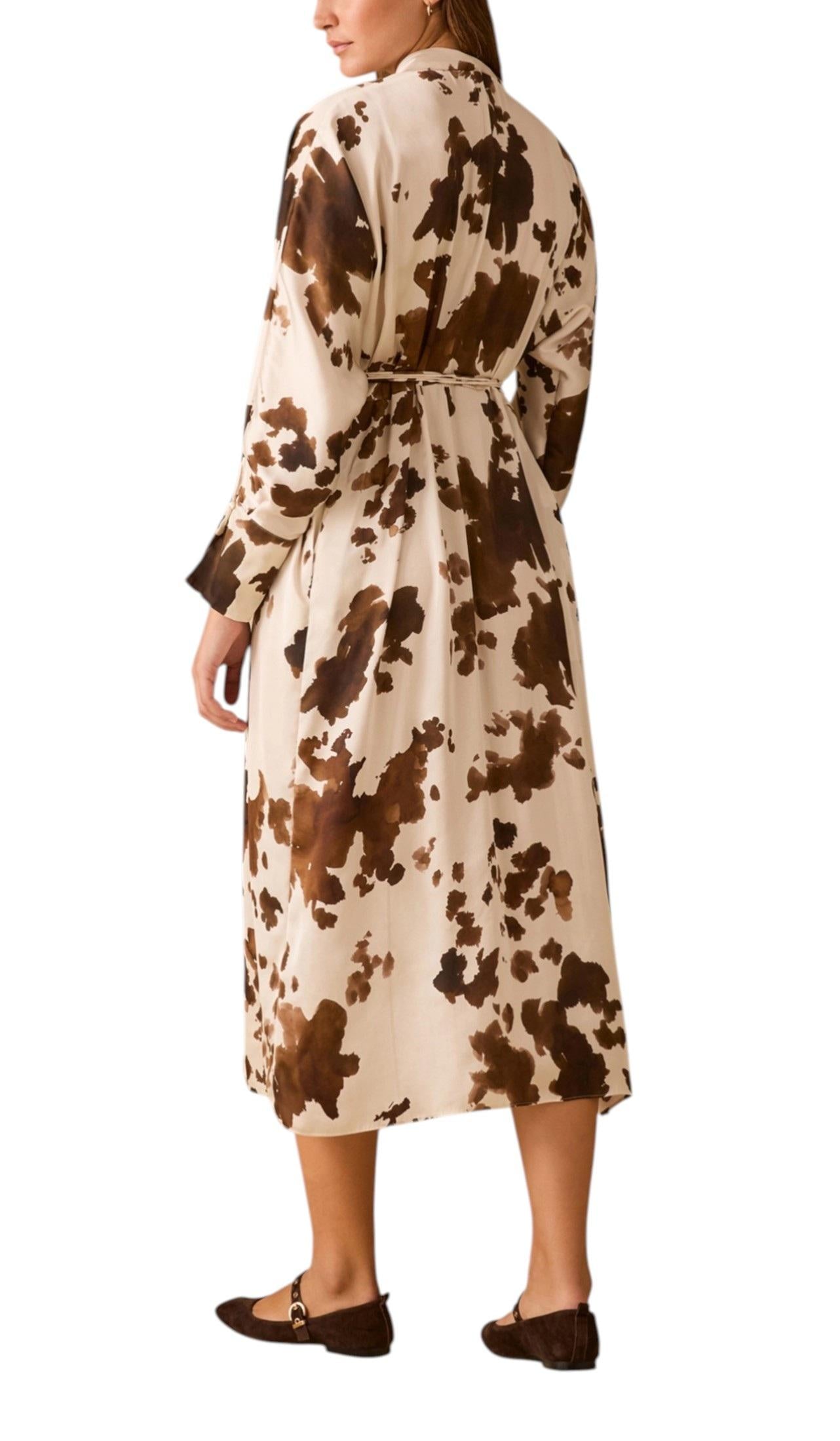 PENNYBLACK Abito Pennyblack donna 2611221163200 001 Boario fantasia maculata Bianco Marrone<BR/> 2611221163200 001 