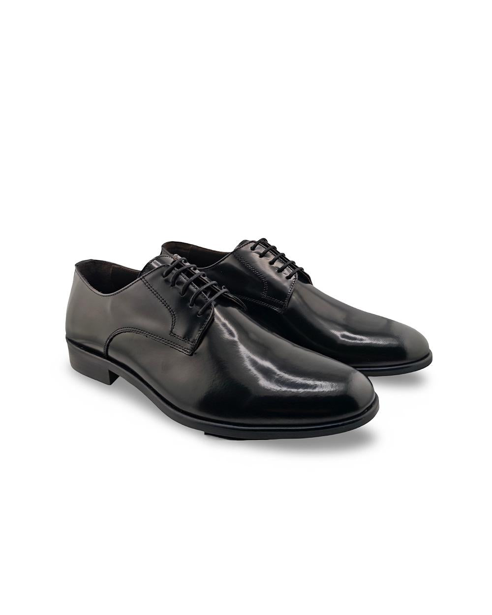 DANIELE ALESSANDRINI Scarpe DANIELE ALESSANDRINI uomo DUF0001 Nere derby pelle punta arrotondata lacci sottili DUF0001 9000 