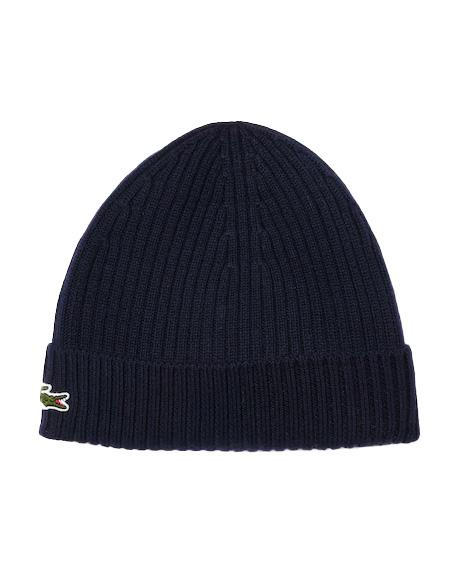 LACOSTE Cappello LACOSTE RB001 Blu lana risvolto coccodrillo RB001 166 