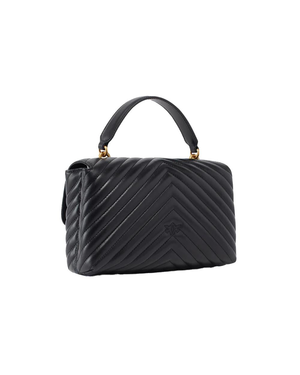 PINKO Borsa PINKO donna LOVE LADY PUFF CLASSIC CL 100043A0GK Nera oro nappa trapuntata fibbia tracolla 100043A0GK Z99Q 