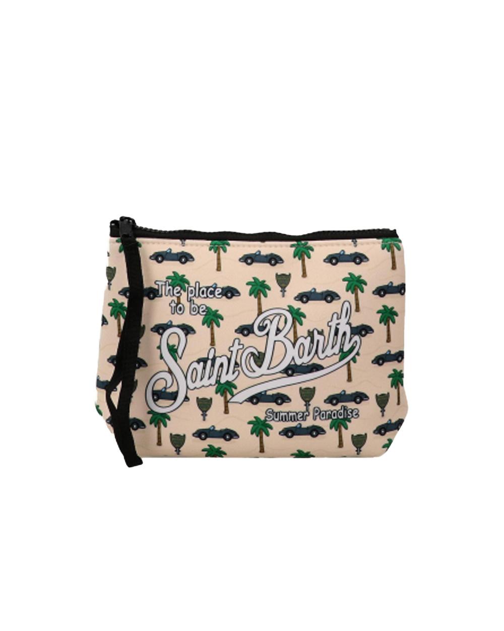 MC2 SAINT BARTH Pochette MC2 SAINT BARTH donna ALINE ALIN00100449L Beige stampa all over motor beverly hills. Chusura con zip. ALIN00100449L 11 