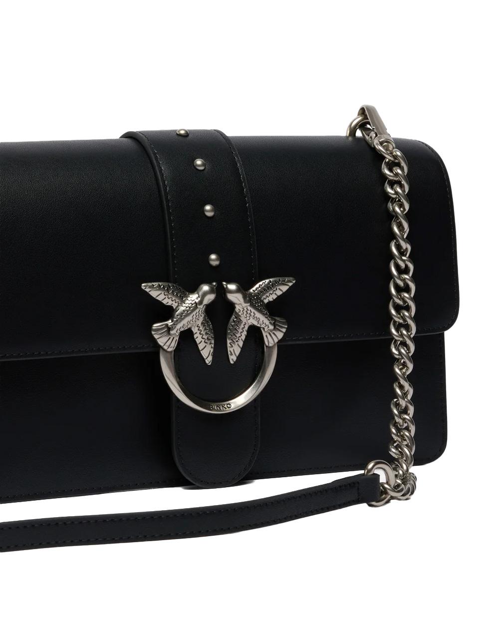 PINKO Borsa PINKO donna LOVE ONE ST CL 105857A0F1 Nera pelle mano seta tracolla regolabile 105857A0F1 Z99O 