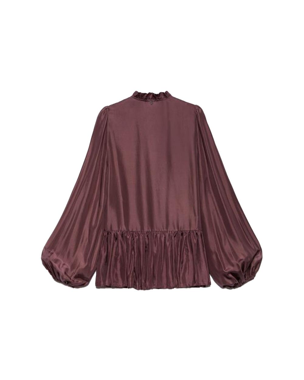 ANIYE  BY Camicia ANIYE BY MINA donna 185211 Ciliegia oversize maniche a palloncino volant 185211 02490 