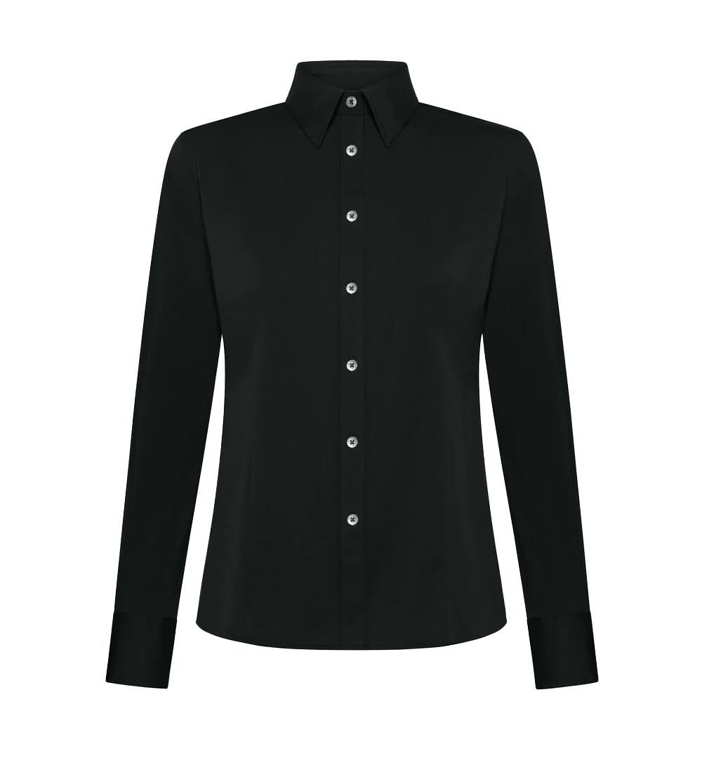 RRD Camicia Rrd Oxford Wom Shirt donna 25750 Nera madreperla bottoni fresco 25750 10 