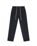 Daniele Alessandrini men's trousers P014 Black slim fit high-quality materials adjustable drawstring